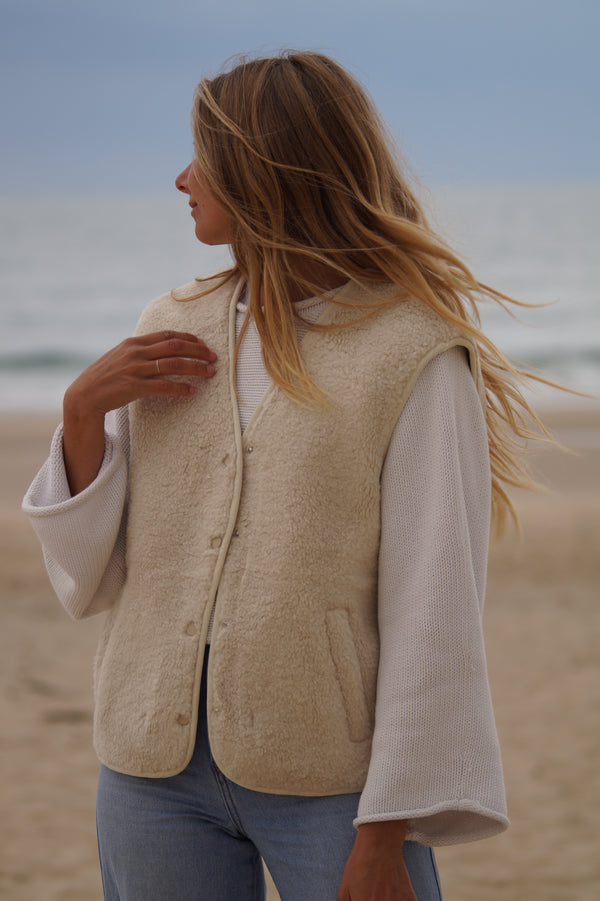 Vest wool optic