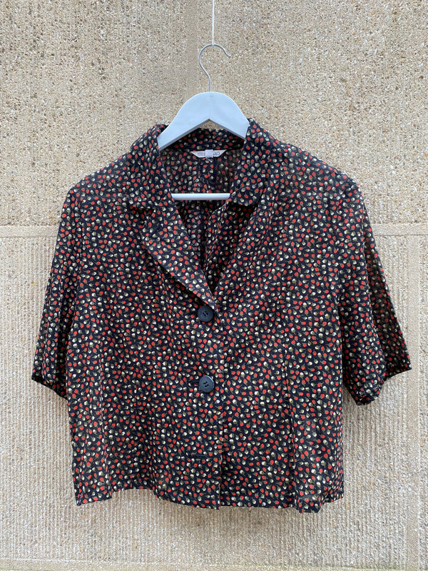 Cropped Vintage Blouse