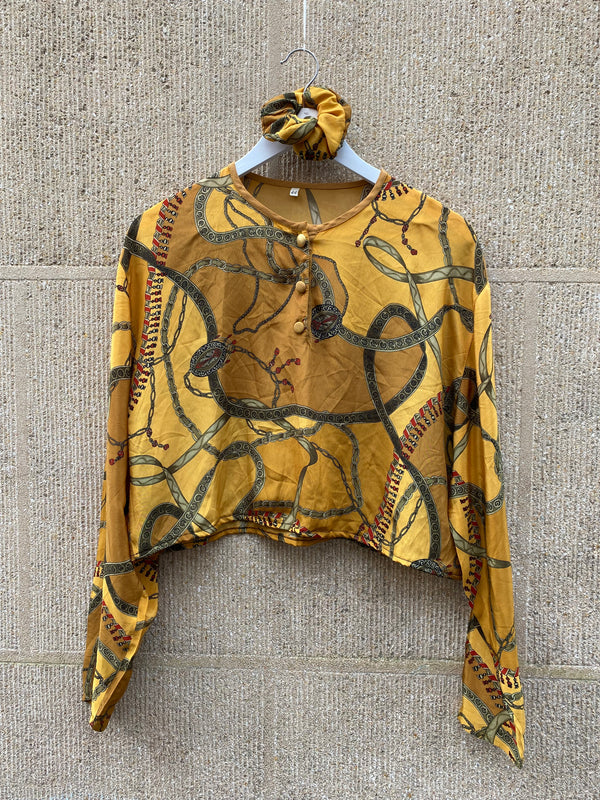 Cropped Vintage Blouse