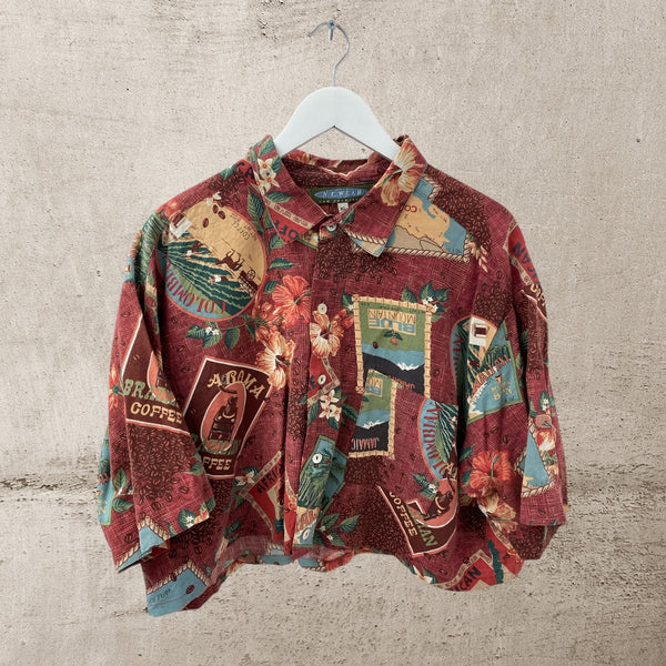 Cropped Hawaiian Shirt