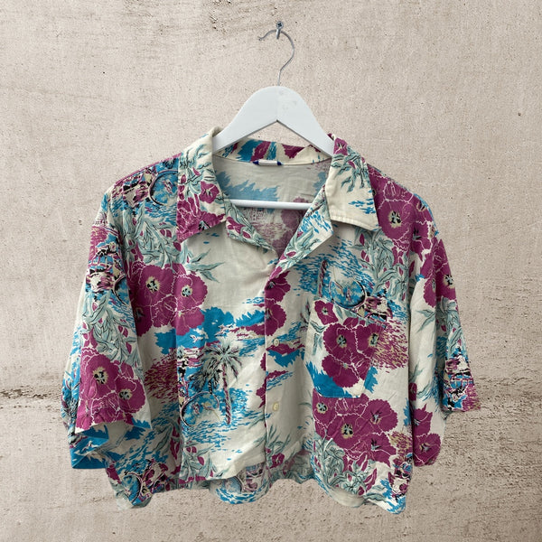 Cropped Hawaiian Shirt