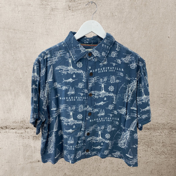 Cropped Hawaiian Shirt