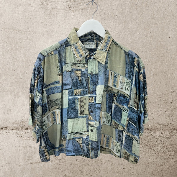 Cropped Hawaiian Shirt