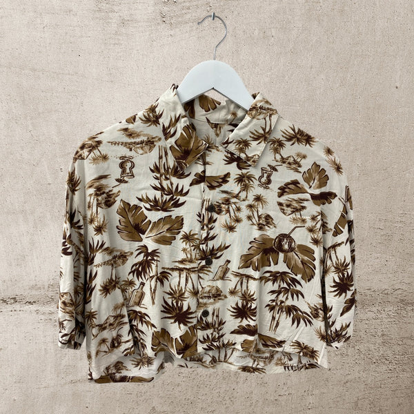 Cropped Hawaiian Shirt