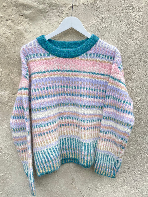 Cozy knit pastel