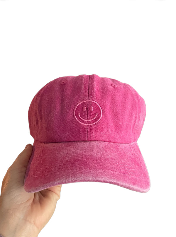 Smiley cap pink