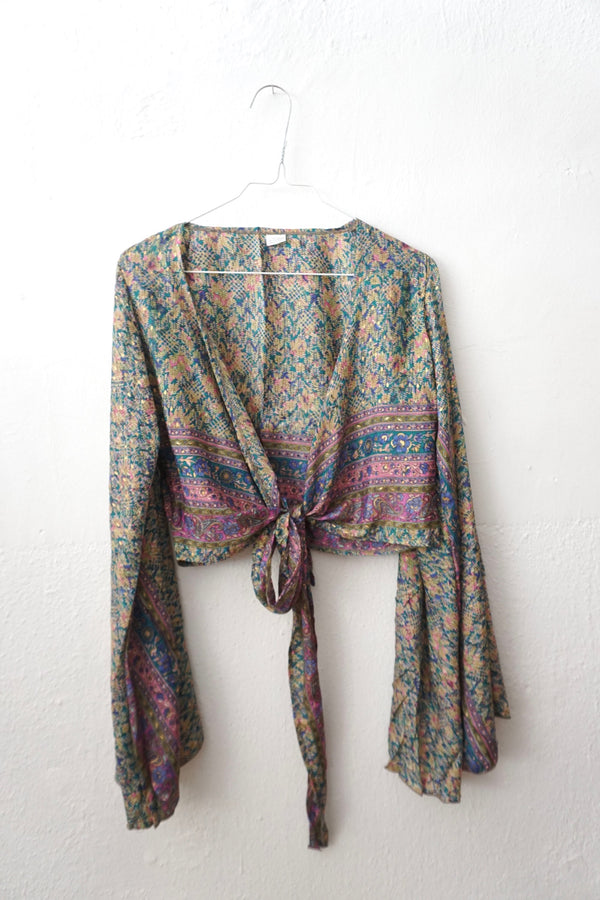Boho Blouse trumpet sleeve