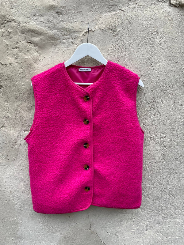 Winter vest pink