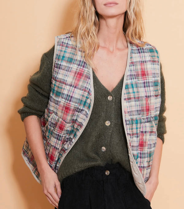 Checkered vest