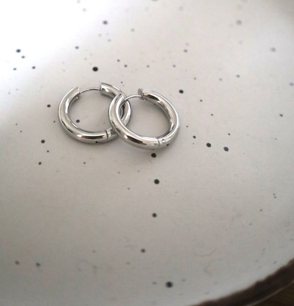 Earrings loops stainless steel
