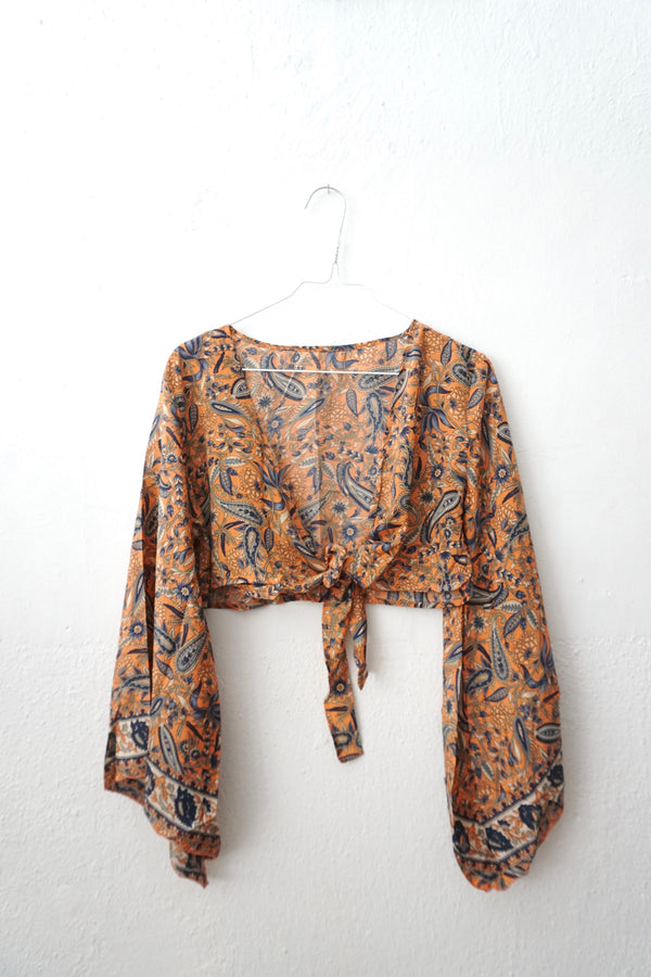 Boho Blouse trumpet sleeve