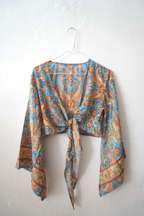 Boho Blouse trumpet sleeve