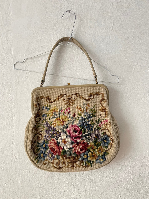 Vintage Petit Point Tasche