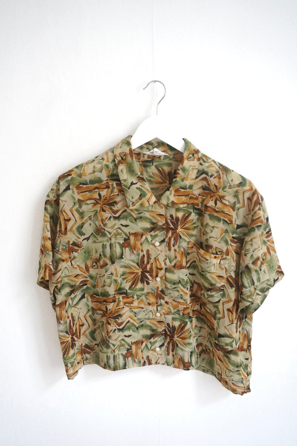 Cropped vintage blouse