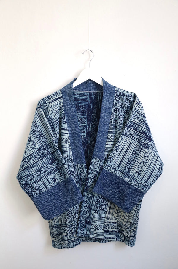 Cotton Kimono Jeansoptik
