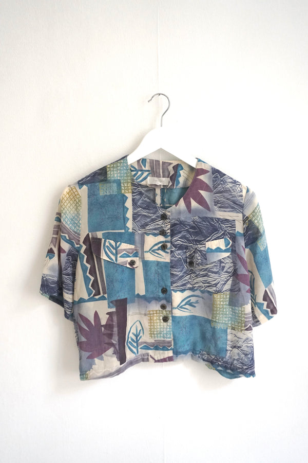 Cropped vintage blouse