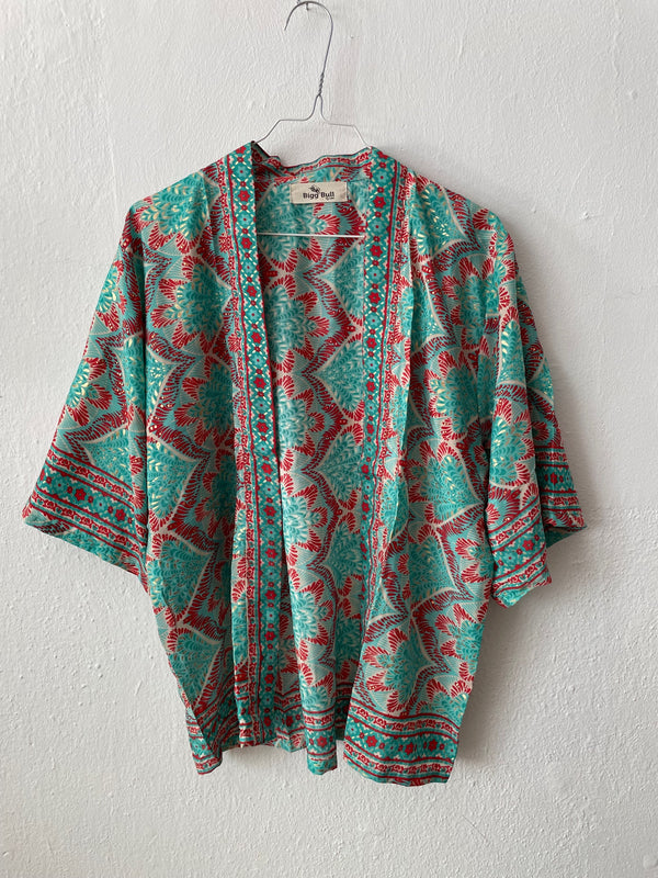 Kimono with silk