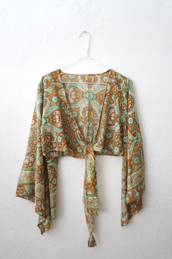 Boho Blouse trumpet sleeve