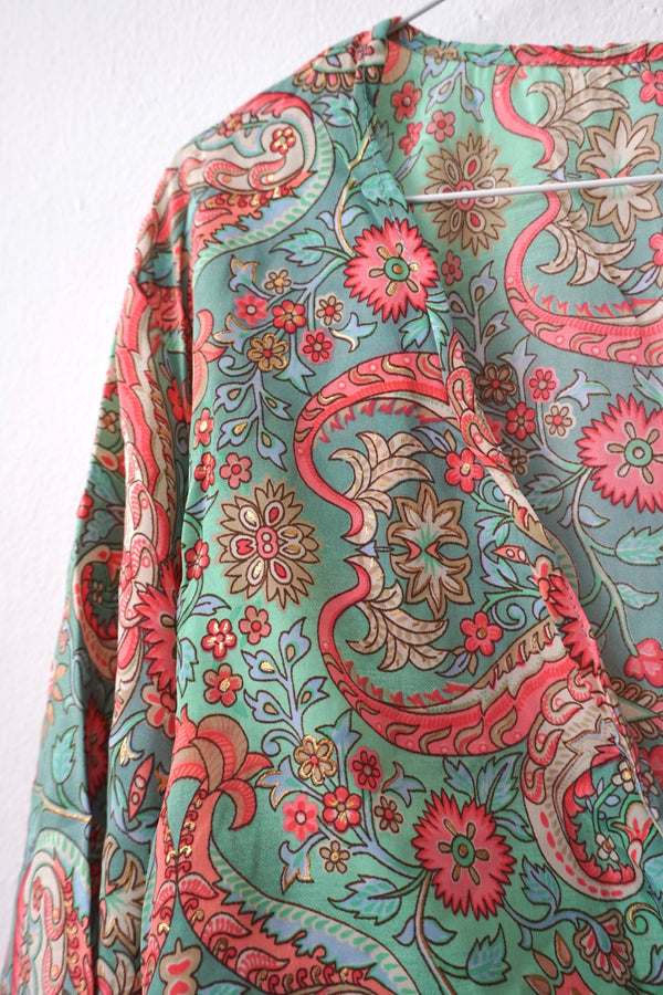 Boho Blouse trumpet sleeve