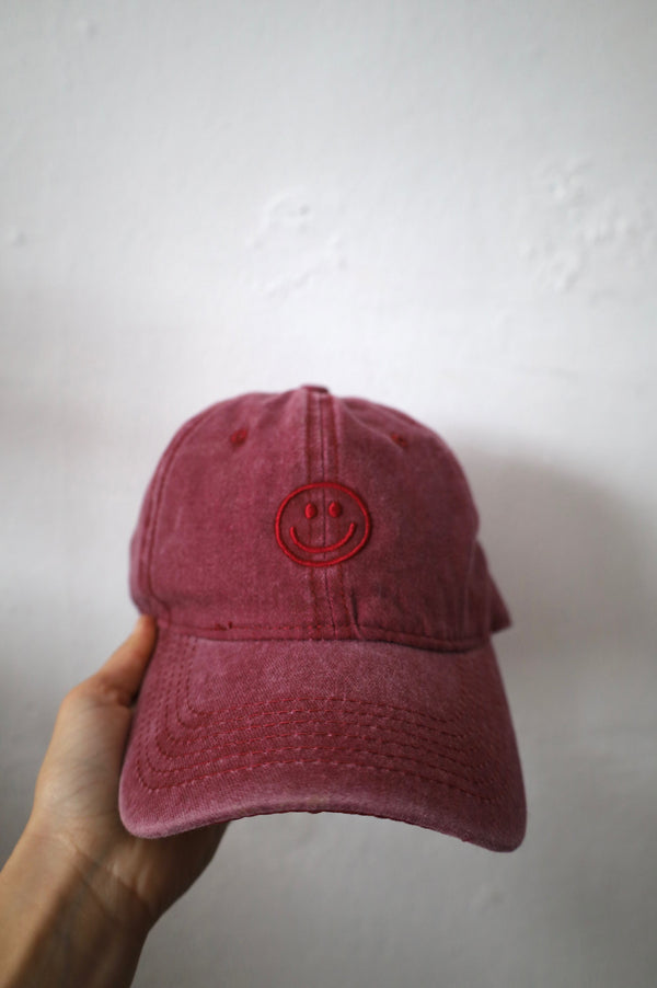Smiley cap red