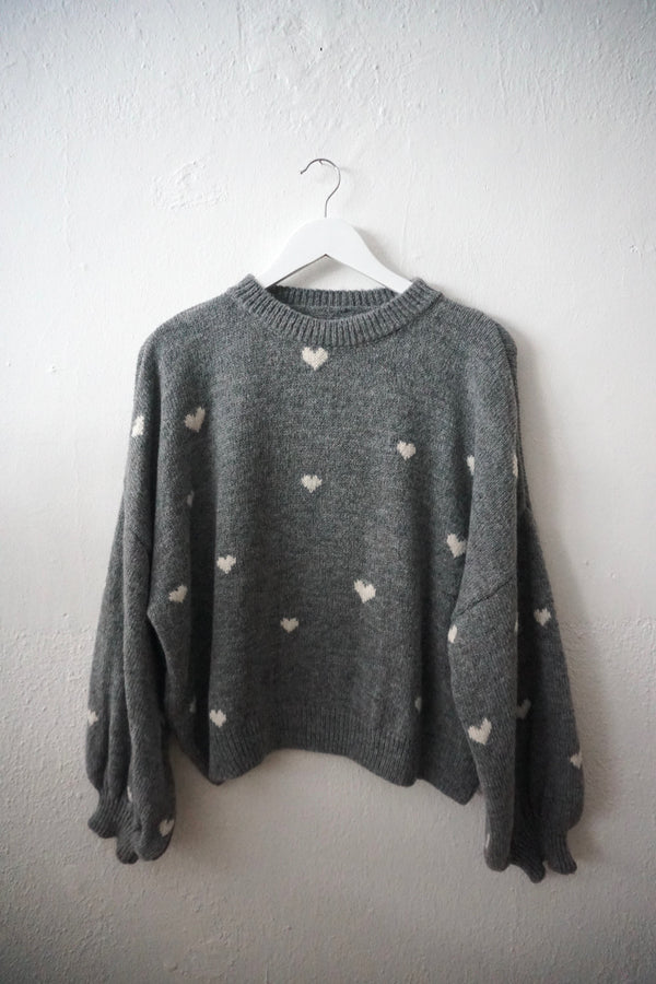 knitted sweater hearts