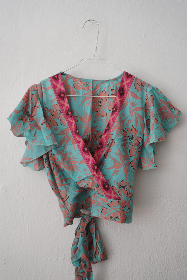 Bluse mit Seide