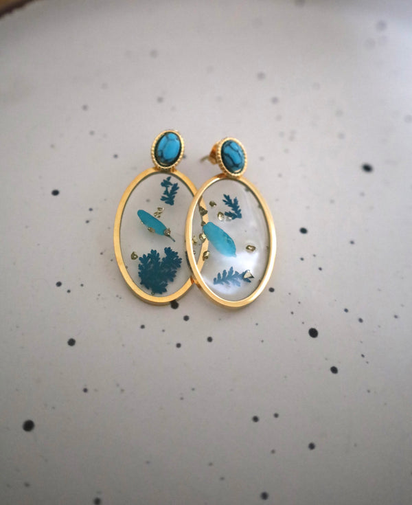 Earrings flowers stainless steel