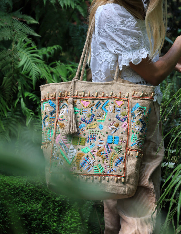 Bestickter Shopper