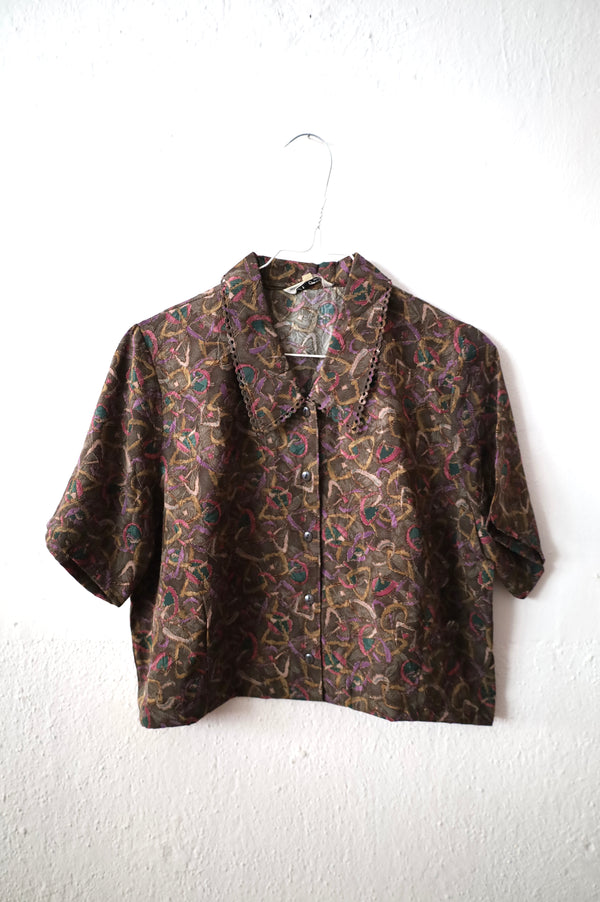 Cropped Vintage Blouse