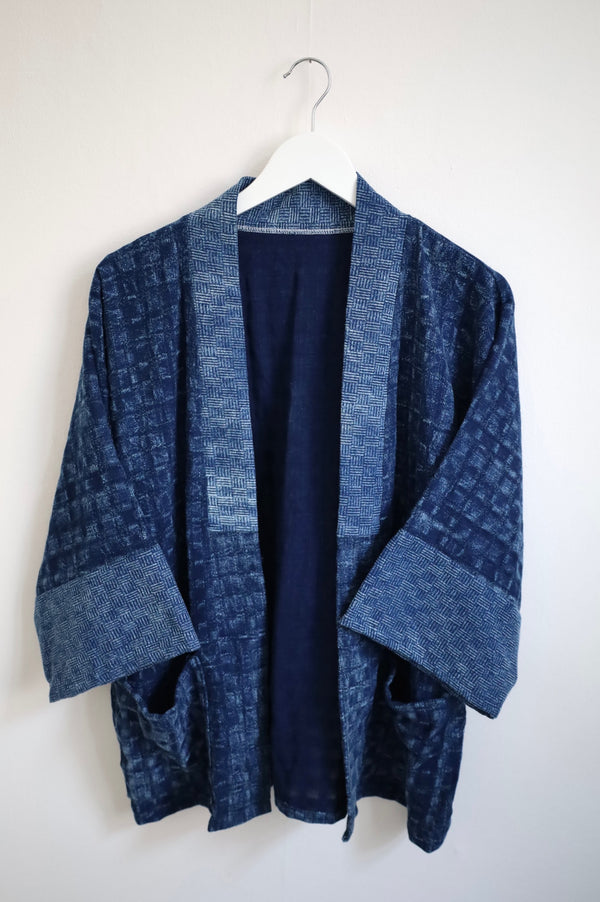 Cotton Kimono Jeansoptik