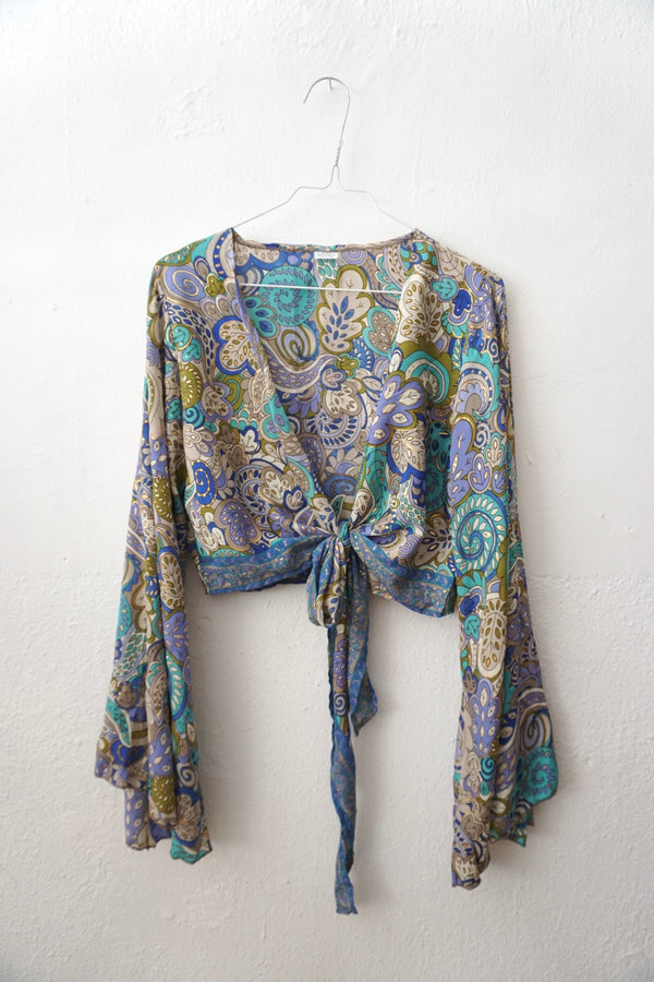Boho Blouse trumpet sleeve
