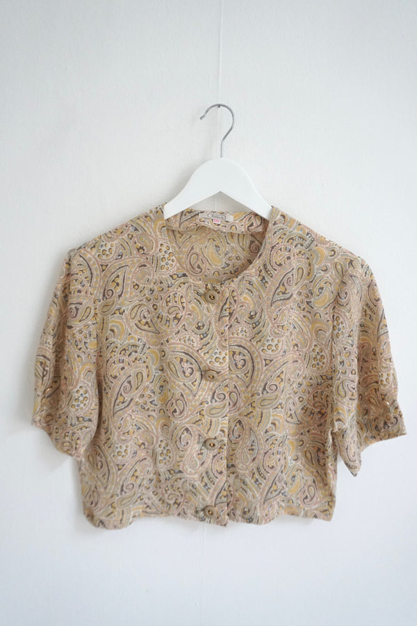 Cropped vintage blouse