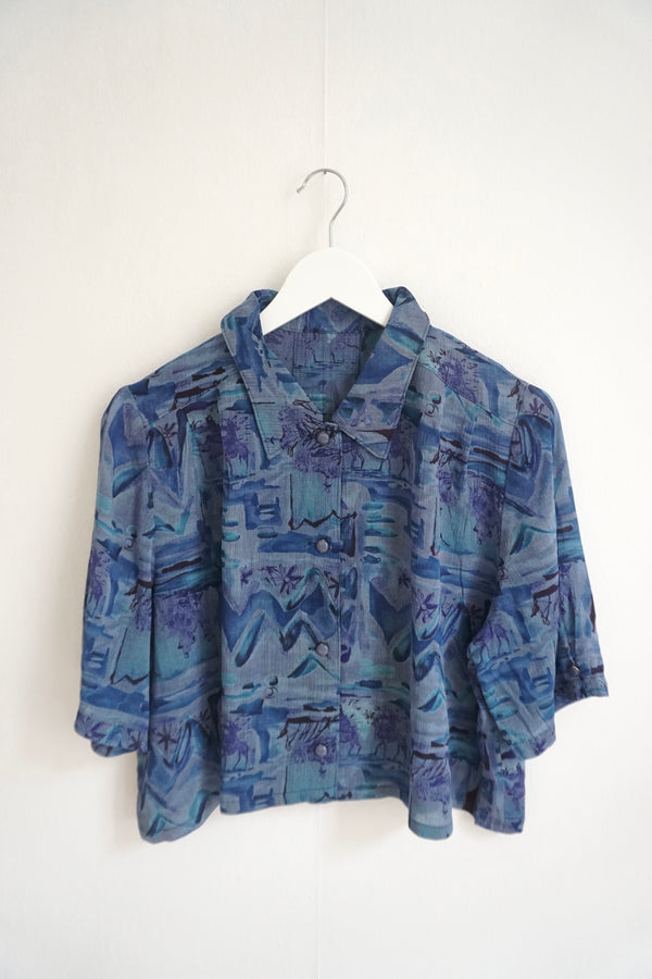 Cropped vintage blouse