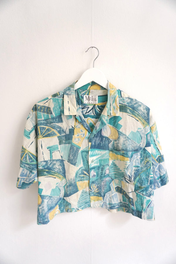 Cropped vintage blouse