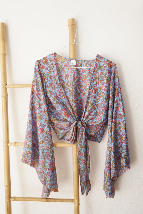 Boho Blouse trumpet sleeve