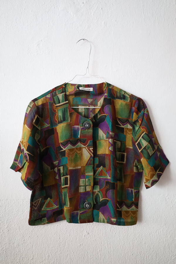Cropped Vintage Blouse