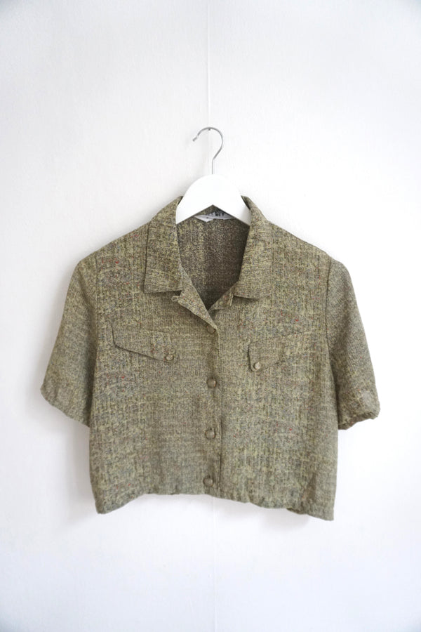 Cropped vintage blouse