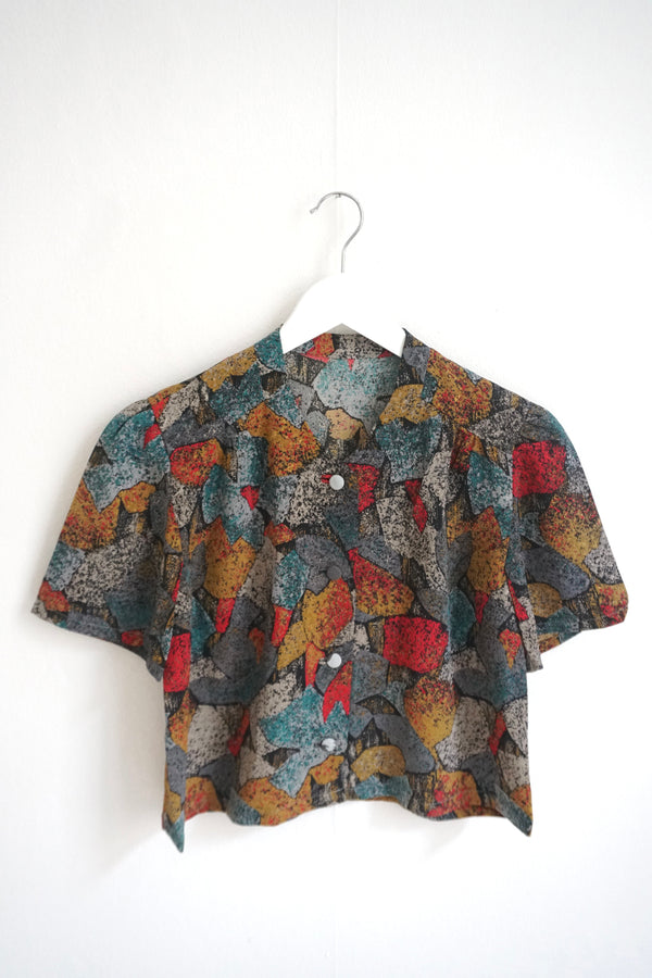 Cropped vintage blouse