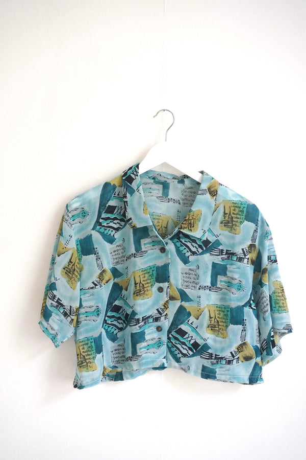 Cropped vintage blouse