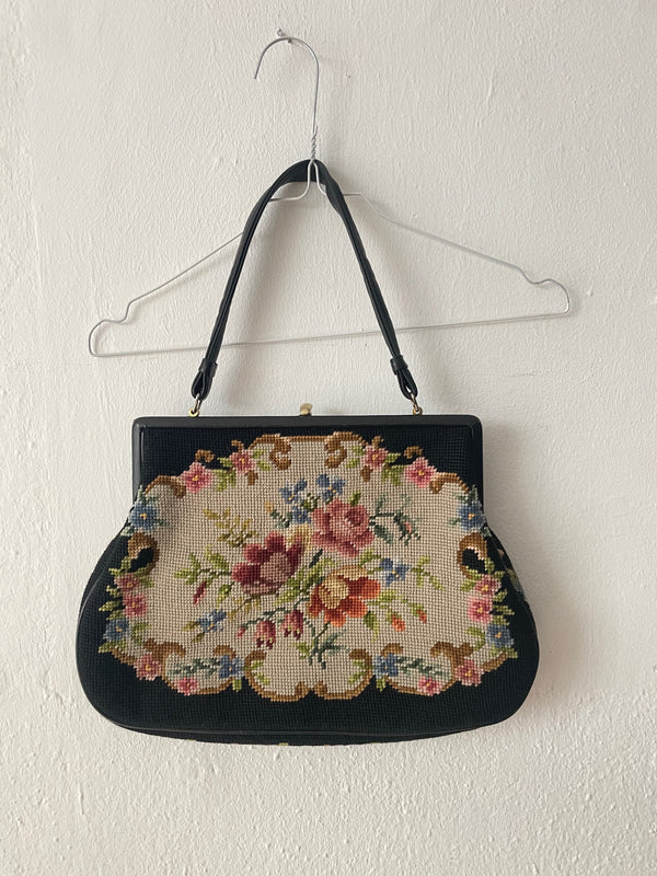Vintage Petit Point Tasche
