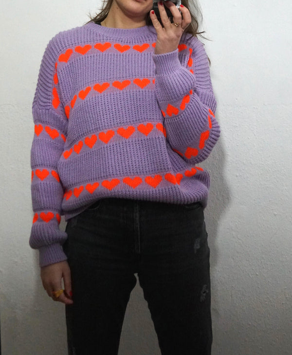Strick Pulli Herzen