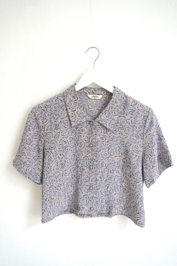 Cropped vintage blouse