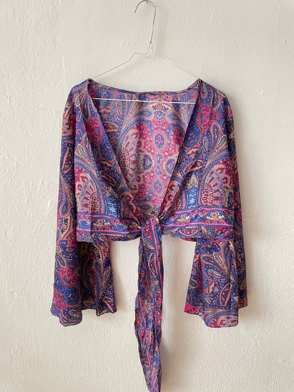 Boho Blouse trumpet sleeve