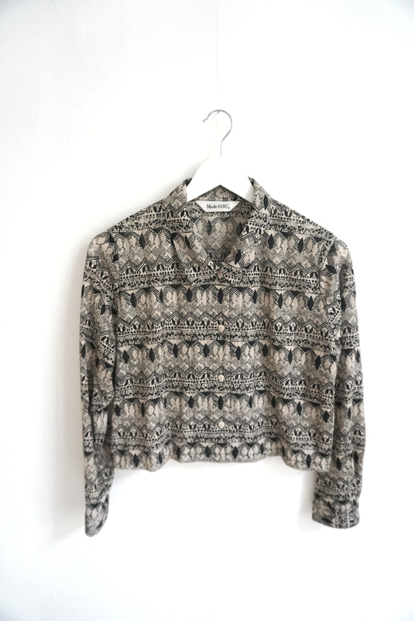 Cropped vintage blouse