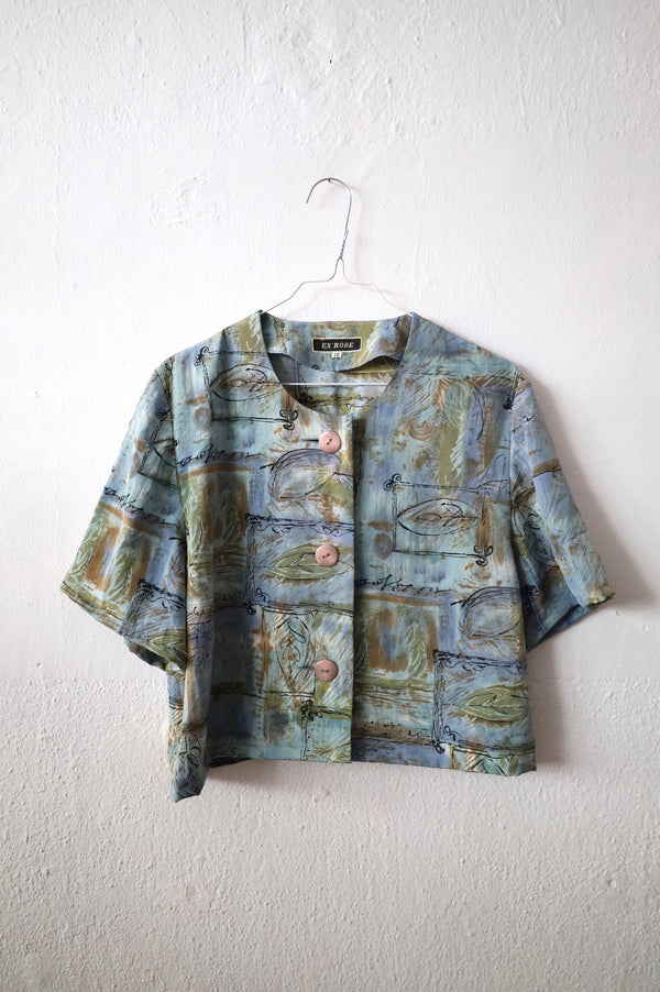 Cropped Vintage Blouse