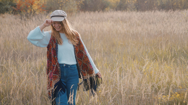 embroided fringe vest
