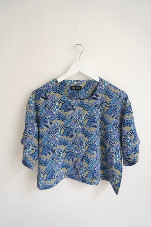 Cropped vintage blouse