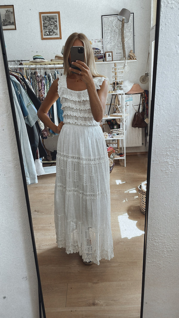 Langes Kleid bohemian Stil