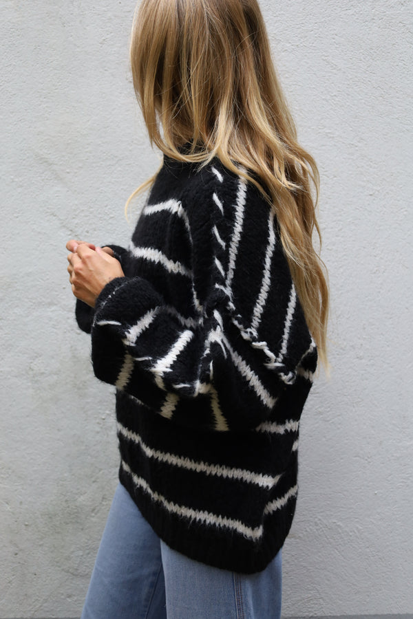 Cozy knit stripes