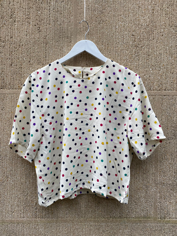 Cropped Vintage Blouse